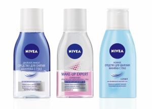 Эффективные средства для снятия макияжа с глаз от NIVEA