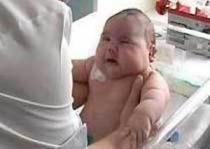 В Хабаровске родился младенец-гигант