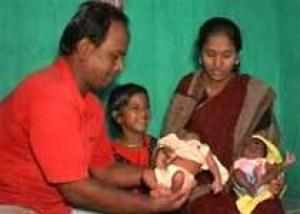 В Индии близнецы родились с разницей в 40 дней