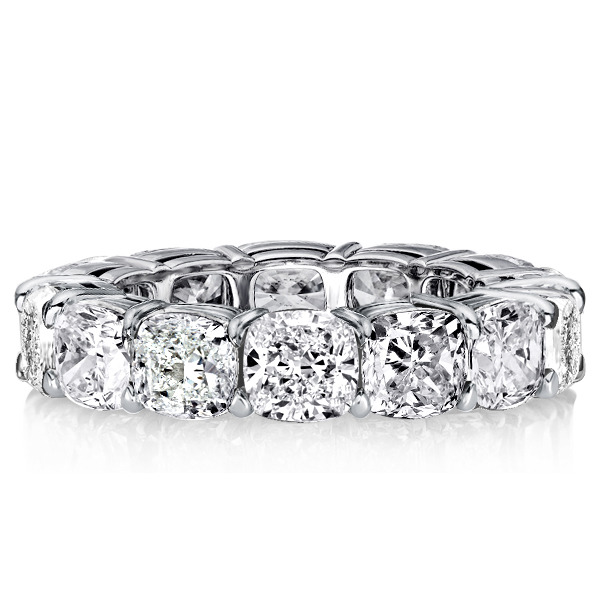 Italo Cushion Cut Wedding Band Eternity Band For Women