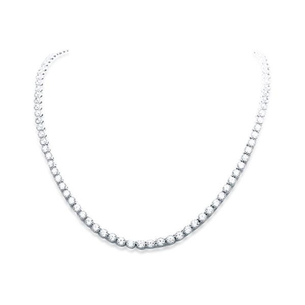 Classic Round Cut Tennis Necklace