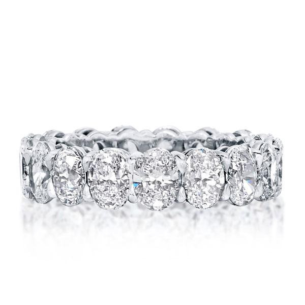 Italo Oval Eternity Ring Eternity Wedding Band For Women