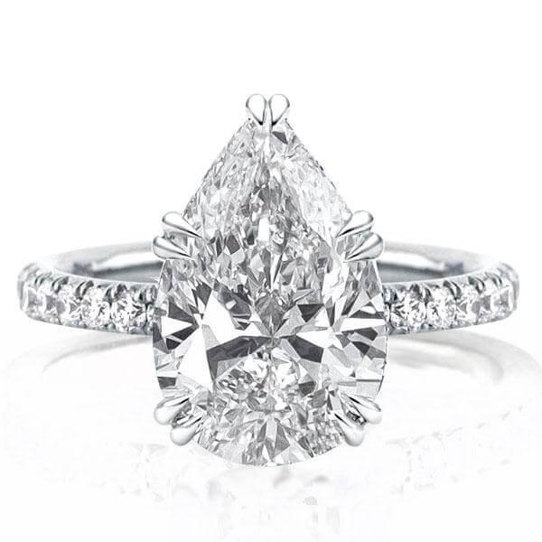 Italo Pear Shape Engagement Ring Classic Engagement Ring