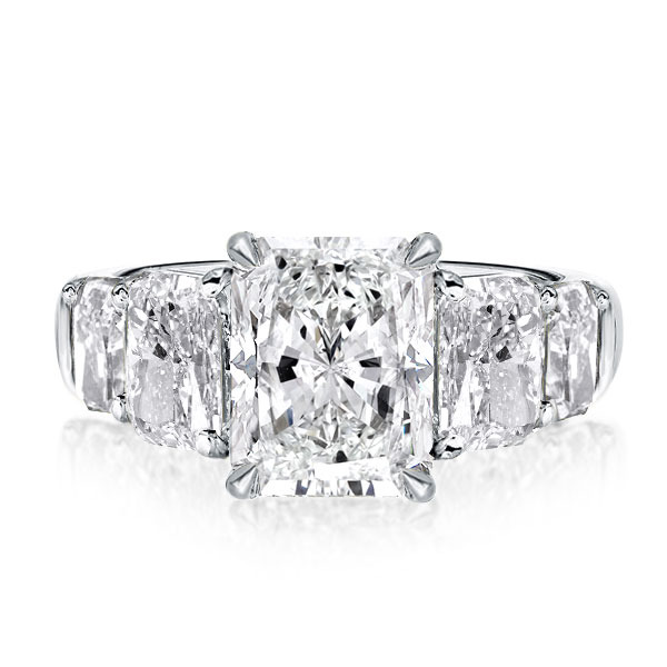 Five Stone Radiant Engagement Ring