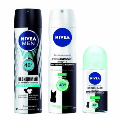 Невидимая защита для черного и белого» от NIVEA – теперь с новым свежим ароматом