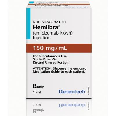 FDA присвоило препарату Гемлибра компании «Рош» статус «прорыв в терапии» гемофилии А без ингибиторов