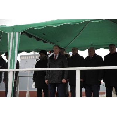 Михаил Романов поздравил судостроителей с завершением строительства тральщика нового поколения