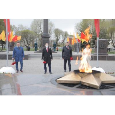 Михаил Романов осмотрел колпинские памятники защитникам Ленинграда