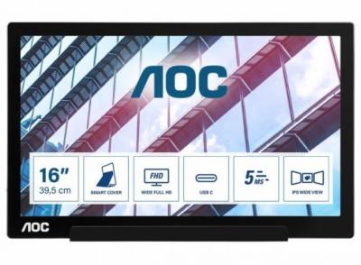 AOC представляет портативный 15.6-дюймовый дисплей I1601P