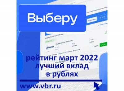 Сберечь от инфляции. «Выберу.ру» подготовил рейтинг лучших вкладов в марте 2022 года