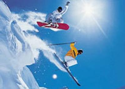 В Альпах можно кататься на лыжах