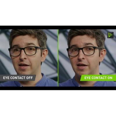 Nvidia представила функцию Broadcast для имитации зрительного контакта во время видеотрансляций
