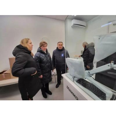 Новый центр диспансеризации «Здоровье Подмосковью» в Одинцово осмотрела Лариса Лазутина