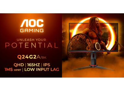 AGON by AOC представляет новый 24-дюймовый игровой монитор AOC GAMING Q24G2A/BK