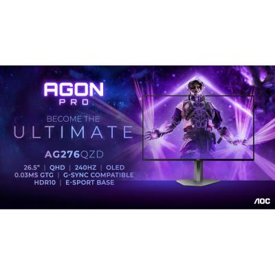 AGON by AOC представляет игровой OLED-монитор с частотой 240 Гц - AGON PRO AG276QZD