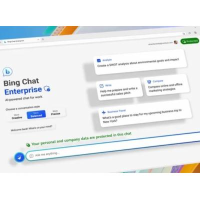 Microsoft анонсировала Bing Chat Enterprise — ИИ-чат-бот с «коммерческой защитой данных»