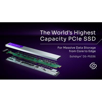 Solidigm представила SSD D5-P5336 формата E1.L вместимостью до 61,44 Тбайт