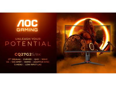 AOC GAMING CQ27G2S/BK – сочетание изогнутого экрана с привлекательными игровыми характеристиками