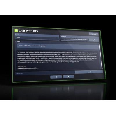 Nvidia запустила локальный чат-бот Chat with RTX на базе ИИ для Windows