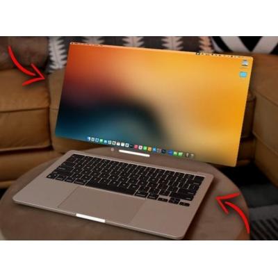 Ютубер собрал MacBook с безрамочным виртуальным дисплеем VisionBook Air Max Ultra