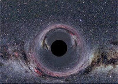 Разработана программа, моделирующая наблюдаемое действие черной дыры на излучение звезд