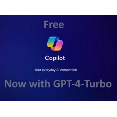 Чат-бот GPT-4-Turbo заменяет GPT-4 в бесплатной версии Copilot для Windows