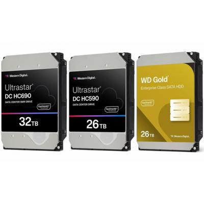 Western Digital представила жёсткие диски рекордной ёмкости: 32 Тбайт на SMR и 26 Тбайт на CMR