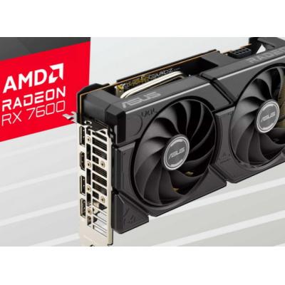 Asus представила видеокарту Radeon RX 7600 Dual EVO OC