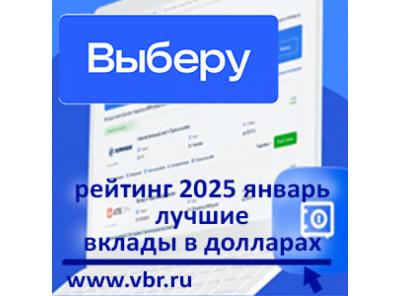 Курс на «долларизацию». «Выберу.ру» подготовил рейтинг лучших вкладов в долларах за январь 2025 года