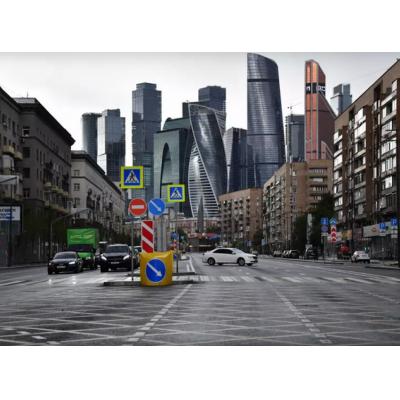 «Вафельная» разметка появится на еще 32 перекрестках Москвы