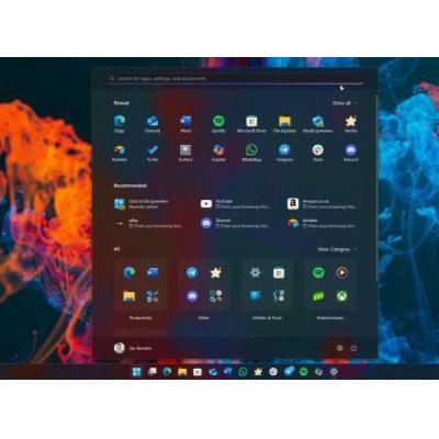 Новое меню «Пуск» в Windows 11 показали в действии
