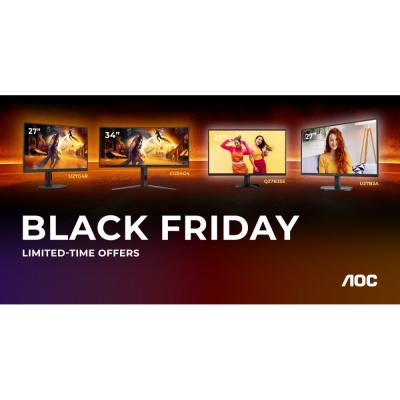AOC представляет новейшую линейку мониторов к Черной пятнице