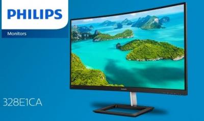 Улучшенная цветопередача на изогнутом 4K-экране: обзор обновленного Philips 328E1CA
