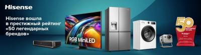 Hisense вошла в почетный список «50 легендарных брендов»