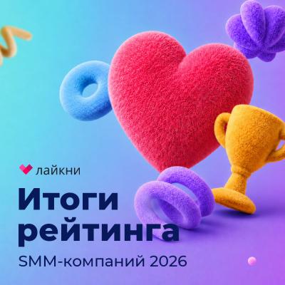 Лайкни опубликовал итоги рейтинга Известности SMM-компаний 2026