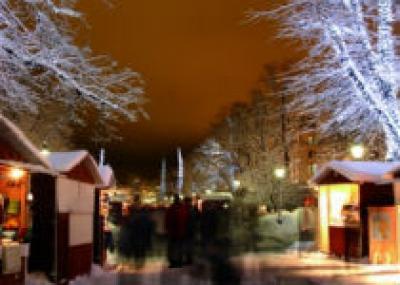 В Финляндии работают рождественские базары