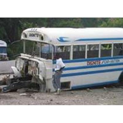В Пакистане автобус упал в пропасть