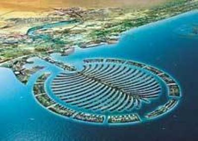 Первый этап строительства группы искусственных островов у побережья Дубая
