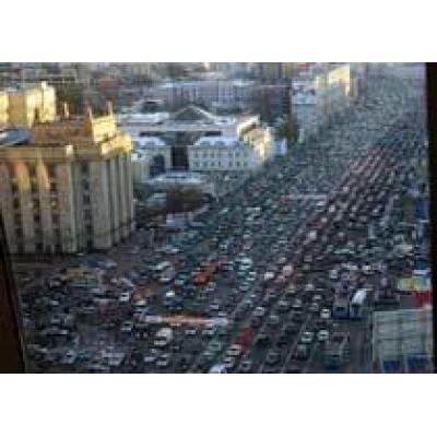 Загруженность московских дорог за год увеличилась на 8%
