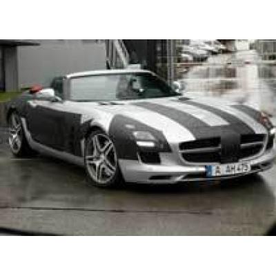 Mercedes-Benz SLS AMG - шпионские фото открытой модификации суперкара