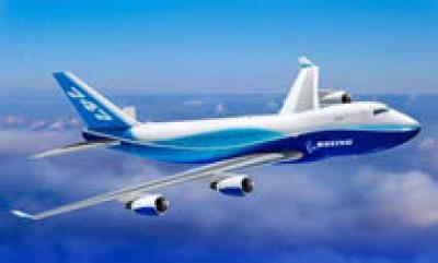 Boeing и General Electric утверждают новую технологию по уменьшению шума самолёта Boeing 747-8