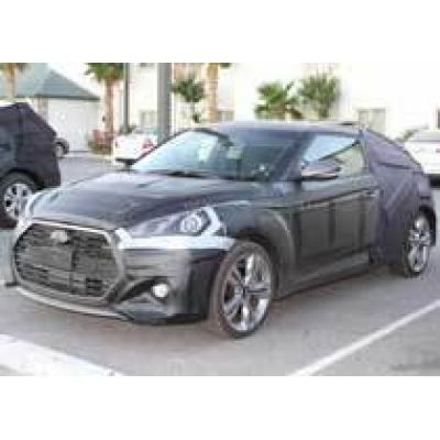 Фотошпионами замечен опытный образец Hyundai Veloster Turbo