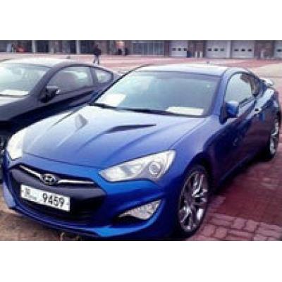 Серийный Hyundai Genesis Coupe 2013 замечен на парковке в Корее