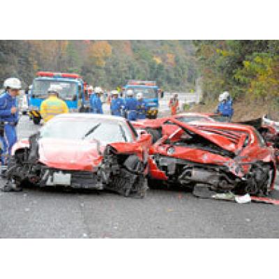 В Японии произошла авария с автомобилями стоимостью 4 миллиона долларов