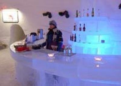 Ледяной отель появился на горнолыжном курорте в Австрии
