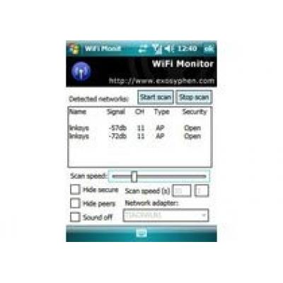 PocketPC WiFi Monitor: сканирование Wi-Fi сетей