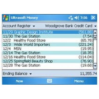 Менеджер финансов Ultrasoft Money для Windows Mobile