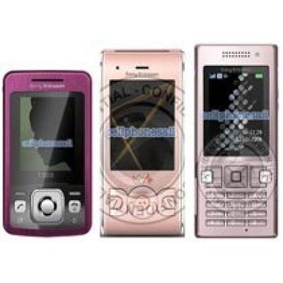 Sony Ericsson T303, T700 и W595 в розовом цвете