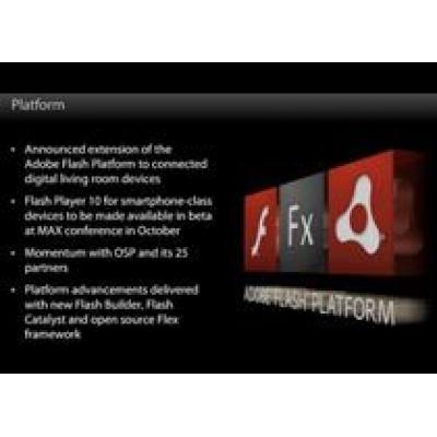 Adobe Flash Player 10 для смартфонов выйдет в октябре