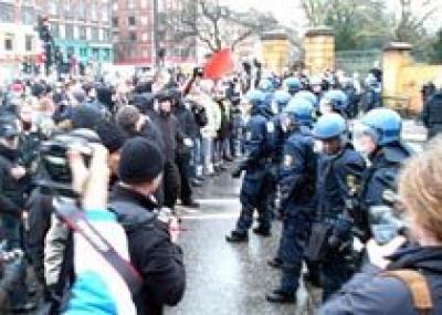 Беспорядки в столице Дании продолжаются